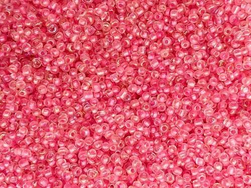 Vista 28 de Tamaño de las cuentas de semillas: 11/0 50 gr / 1.76 oz (ámbar plateado forrado)
