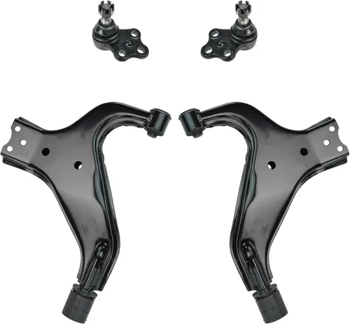 Vista 23 de TRQ Brazo de control superior e inferior del lado del conductor y del pasajero con juego de rótulas compatible con Chevrolet GMC 89-02