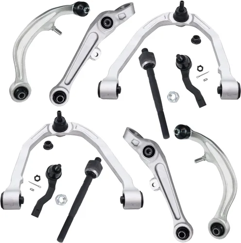 Vista 66 de Detroit Axle - Kit de suspensión frontal de 10 piezas para Jeep 2002-2004 Liberty, 2 brazos de control superiores con rótula 2 rótulas inferiores, 4