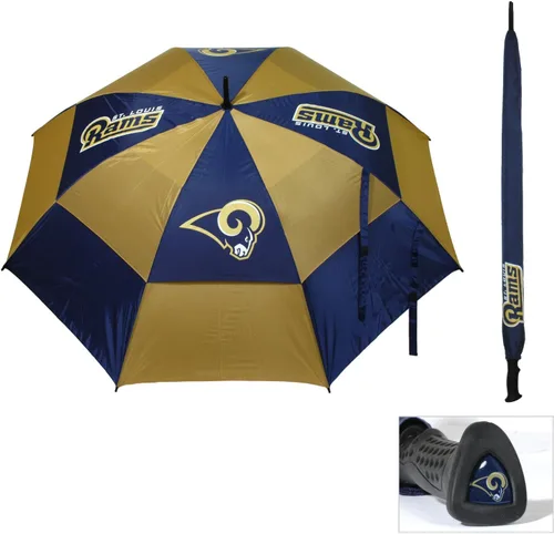 Vista 23 de Team Golf NFL - Paraguas de golf de 62 pulgadas con funda protectora, diseño de doble toldo de protección contra el viento, botón de apertura