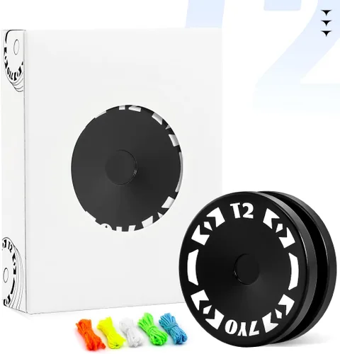 Vista 9 de T2 Looping Yoyo para niños, sensible principiante Yoyo profesional 2A Loop Yo yo para nivel de entrada + 5 cuerdas adicionales (negro)