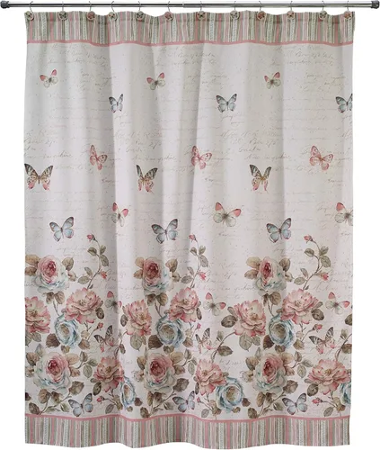 Vista 10 de Avanti Linens - Toalla de baño, toalla de algodón suave y absorbente (colección Butterfly Garden)
