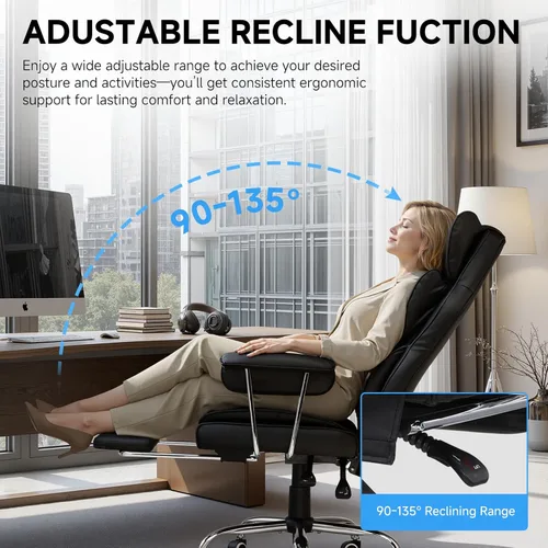 Vista 6 de GTPLAYER Silla para videojuegos, silla de oficina con soporte lumbar de resorte de bolsillo, ergonómica y cómoda, silla de escritorio de oficina