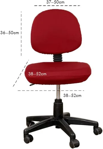 Vista 2 de TOPINCN Funda elástica para silla de oficina, funda universal para silla de computadora con parte inferior elástica, protector de silla