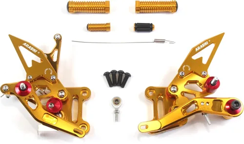 Vista 8 de Arashi (Versión 2.0) Estriberas traseras ajustables para SUZUKI SV650 SV650S SV650X 2016-2023 Accesorios de motocicleta Estriberas reposapiés juego