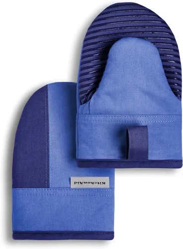 Vista 16 de KitchenAid Beacon Juego de Guantes de Horno Mini de Dos Tonos Antideslizantes, Amarillo Majestuoso, 5.5"x8", 2 Piezas