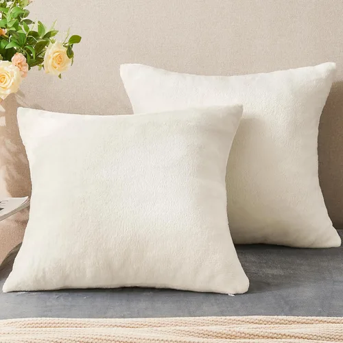Vista 34 de BEDELITE - Juego de 2 fundas de almohada de vellón y franela estándar, supersuaves, con cierre, acogedoras, de terciopelo mullido, para todas