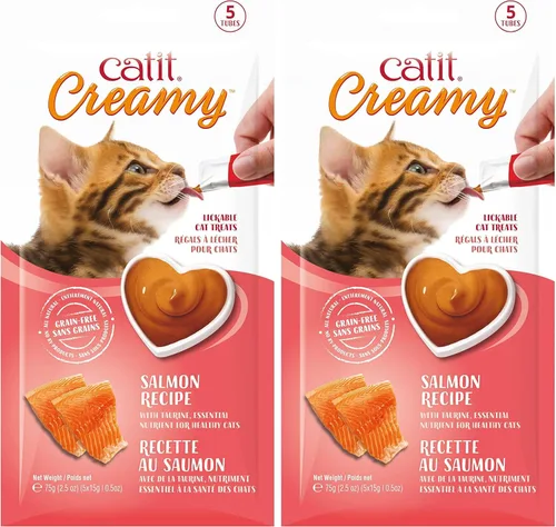 Vista 21 de Catit Creamy - Paquetes personalizados de golosinas para gato que puede lamer