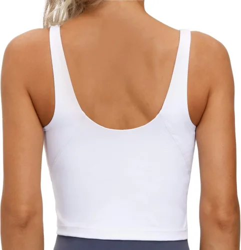 Vista 4 de THE GYM PEOPLE - Sostén deportivo para mujer, sin varillas, acolchado con soporte medio