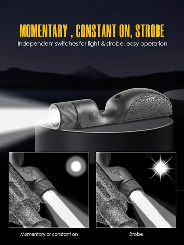 Vista 5 de Luz de arma de 2400 lúmenes para riel Picatinny y Mlok, luz de rifle con modo momentáneo/estroboscópico