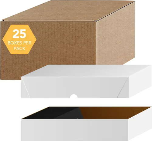 Vista 3 de Cajas plegables blancas para tarjetas de visita -25 por paquete - (4 3/4 x 3 1/2 x 2")