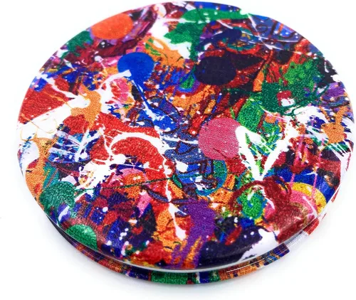 Vista 11 de Espejo Compacto Espejo de Cartera Espejo Pequeño de Maquillaje Espejo de Viaje Mini Espejo de Bolsillo Espejo de Lápiz Labial Flor de Almendro Van