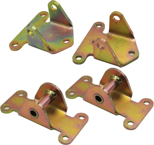 Vista 3 de LOSTAR 4 x Conjunto de montaje de motor sólido compatible con SBC Chevy Frame Mount Rat Rod Hot Street Stock