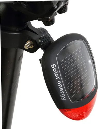 Vista 6 de Luz trasera solar de la bici Energía solar LED Luz trasera de la bici Advertencia