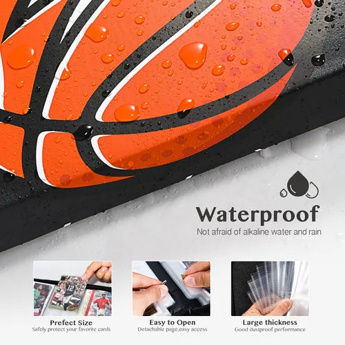 Vista 5 de Carpeta de 9 bolsillos TONESPAC 900 para tarjetas de baloncesto, fútbol, tarjetas deportivas, para tarjetas de intercambio, estuche