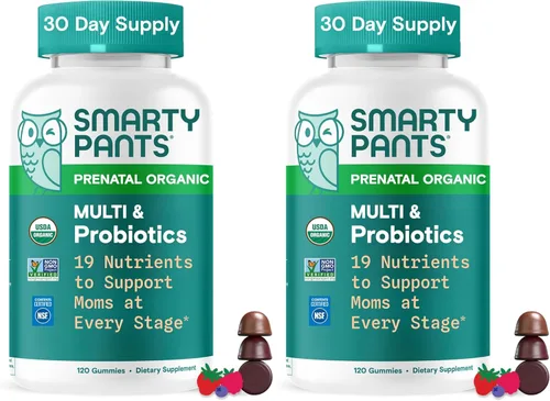Vista 13 de SmartyPants - Multivitamínico prenatal orgánico para mujeres: Biotina, metilfolato, Omega 3 (ALA), vitamina D3, C, vitamina B12, B6, vitamina A, K2