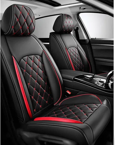 Vista 2 de Car Seat Cover Leather Full Set for SsangYong Korando Actyon Rexton, Universal Non-Slip Waterproof Durable Vehicle Seat Covers (Color : B)