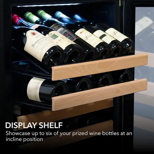 Vista 4 de Whynter BWR-1002SDa - Estante para refrigerador de vino con compresor de acero inoxidable con 100 botellas y pantalla LED, color plateado