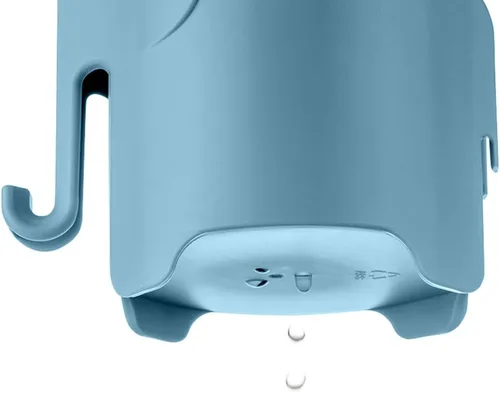 Vista 7 de RyanLemon Soporte para cepillo de dientes de elefante para niños pequeños, con ventosa, bonito soporte para cepillos de dientes para niños, para Azul