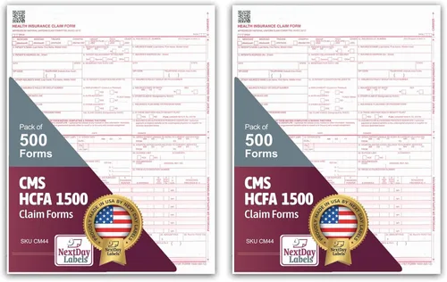 Vista 9 de Formularios de reclamo CMS 1500. HCFA (Versión 02/12). 250 por resma 100