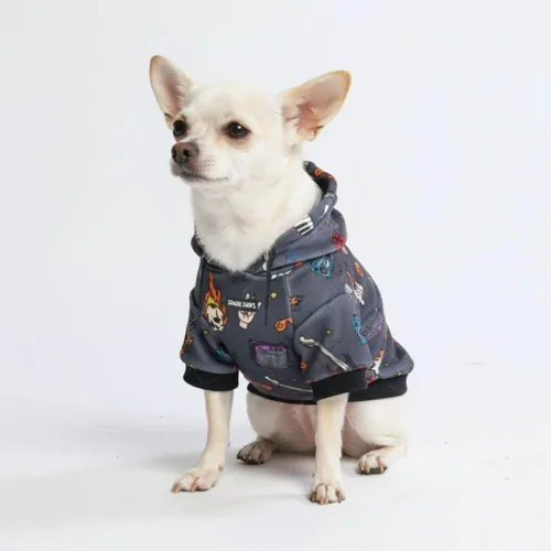 Vista 50 de Spark Paws Sudadera con capucha para perro, suéter de primera calidad para perros pequeños, medianos y grandes Trajes cálidos para bulldogs