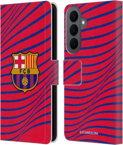 Vista 180 de Head Case Designs Funda de piel con licencia oficial del FC Barcelona Barca Crest Graphics para Samsung Galaxy A06 4G