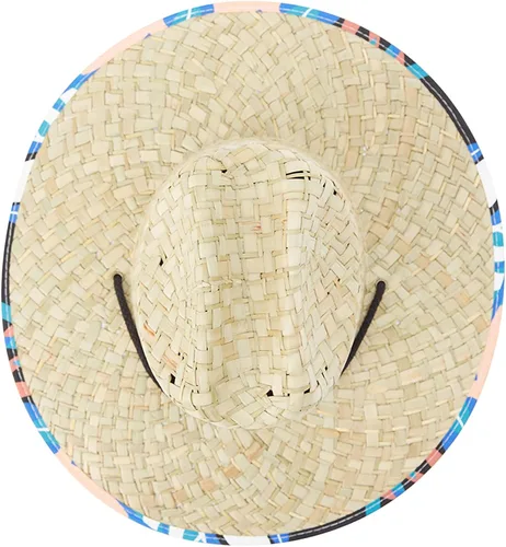 Vista 4 de Quiksilver Sombrero de paja para hombre Outsider Lifeguard de ala ancha para playa