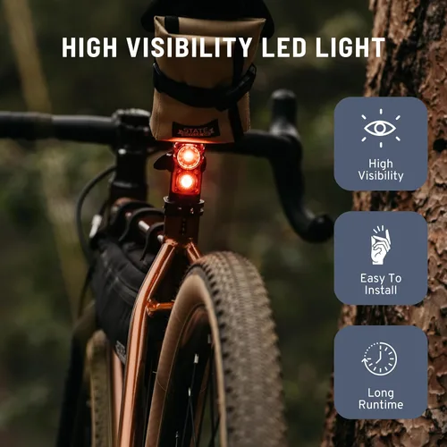 Vista 3 de State Bicycle Co. Luz de bicicleta. Luces LED. Luces de bicicletas para montar de noche, ciclismo. Recargable por USB, luz trasera resistente a