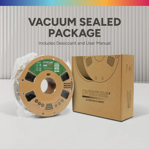 Vista 7 de OVERTURE Filamento ABS 1.75mm, Filamento para Impresora 3D de Alta Resistencia y Resistente al Calor, Baja Deformación, Excelente Durabilidad, ABS
