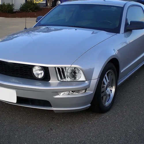 Vista 2 de Spec-D Tuning Faros delanteros cromados compatibles con Ford Mustang 2005-2009, conjunto de par izquierdo + derecho