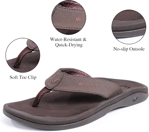 Vista 4 de CIOR WILOTTEN - Sandalias de playa para hombre, de secado rápido, resistentes al agua, suaves, cómodas, con soporte de arco