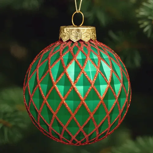 Vista 11 de SLEETLY Paquete de 28 adornos de bolas de Navidad rojas y verdes para decoraciones de árboles - Juego de adornos de bolas de plástico inastillables