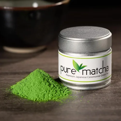 Vista 7 de Pure Matcha Polvo de té verde matcha de grado ceremonial prémium Auténtico origen japonés Sin azúcar 1.06 oz, 1.06 oz
