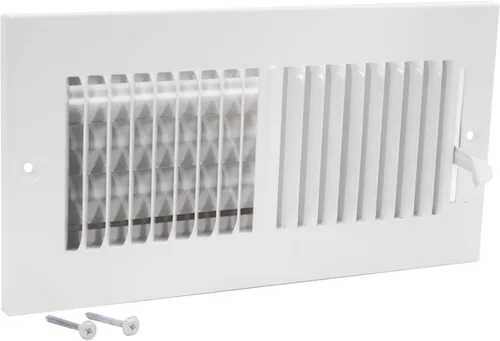 Vista 9 de EZ-FLO 61660 - Cubierta de ventilación de aire de 6 x 6 pulgadas (apertura de conducto) para pared o techo, registro de ventilación bidireccional