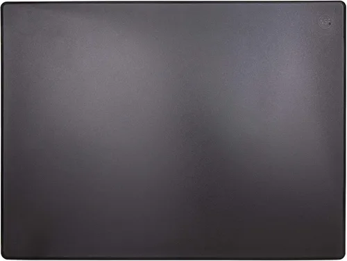 Vista 9 de Thirteen Chefs - Tabla de cortar grande de plástico negro de 18 x 12 - 1/2" de grosor HDPE para restaurantes y cocinas profesionales, NSF
