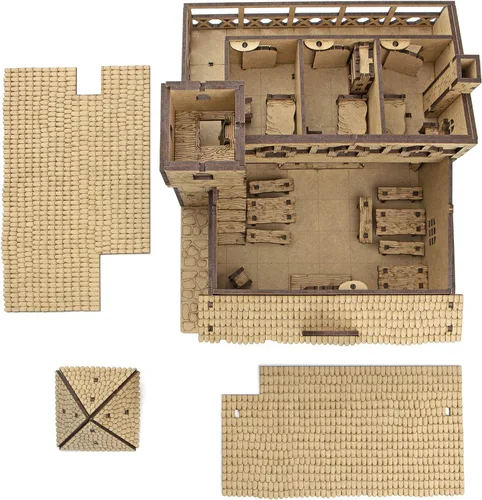 Vista 3 de TowerRex Tavern DND Terrain 1.102 in - Miniatura de fantasía para juegos de mesa Warhammer, Pathfinder y D&D