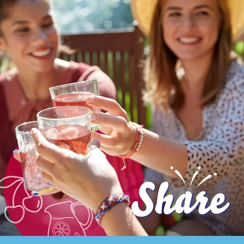 Vista 4 de Crystal Light Mezcla de bebida en polvo con ponche de frutas sin azúcar, bajas en calorías, 72 paquetes para jarras