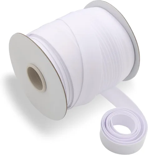Vista 42 de Cinta al bies de doble pliegue de 1/2 pulgada, cinta al bies de doble pliegue de 55 yardas, carrete continuo a granel para coser ropa, acolchado