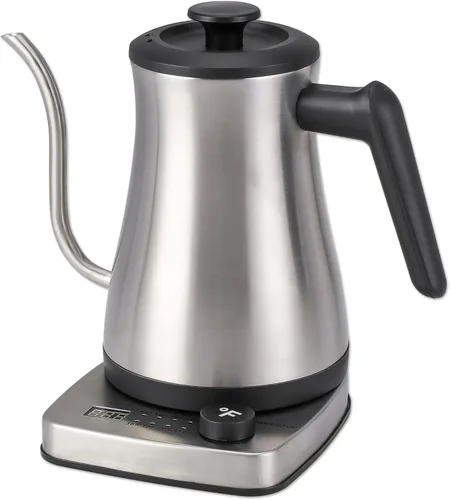 Vista 9 de Hervidor Eléctrico de 1.0 L de 1500 W con Pico de Ganso - Interior de Acero Inoxidable - Ebullición Rápida - Apagado Automático, Protección Contra