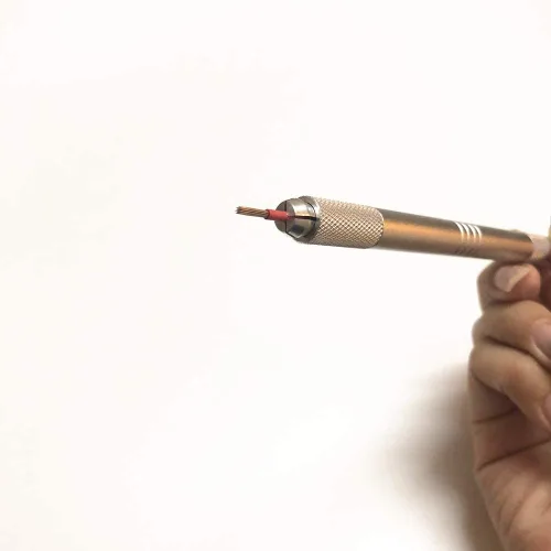 Vista 8 de Microblading Pen bordado manual de cejas tatuaje pluma 10 piezas para maquillaje permanente suministros desechables (10 bolígrafos de doble cabeza)