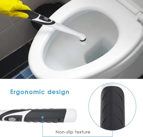 Vista 6 de FAMKIT Cepillo de limpieza eléctrico, herramientas de limpieza con 5 cabezales de cepillo y 3 almohadillas de esponja para cocina, baño, lavabo