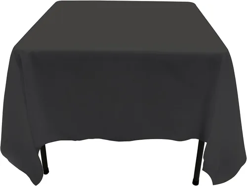 Vista 61 de GEFEII Servilletas de tela de poliéster sólido de 18 x 18 pulgadas para mantel rectangular redondo y cuadrado para boda, fiesta, restaurante