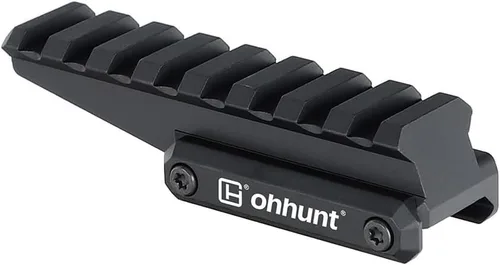 ohhunt Soporte para carril holográfico de alcance fotográfico de 0.65 pulgadas, perfil bajo, elevador de punto rojo