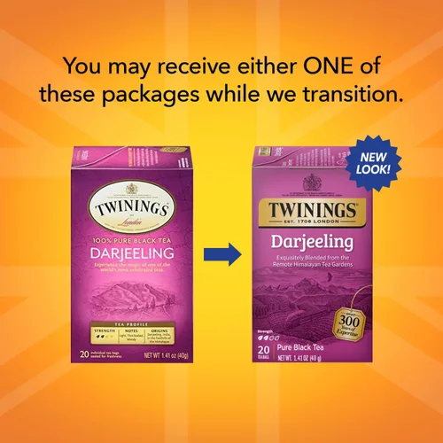 Vista 3 de Twinings Darjeeling - Bolsas de té, 20 unidades (paquete de 2)