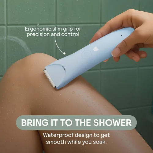 Vista 5 de MERIDIAN Slimmer Trimmer – Afeitadora eléctrica para mujer, recortador de línea de bikini y pelo púbico, recargable e impermeable, sin dolor