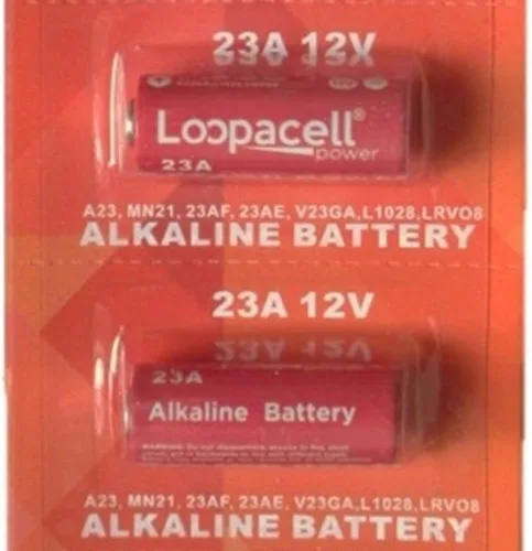 Vista 2 de LOOPACELL 2 baterías alcalinas A23 GP23AE 21/23 23A 23GA MN21 GP23 23AE 12v