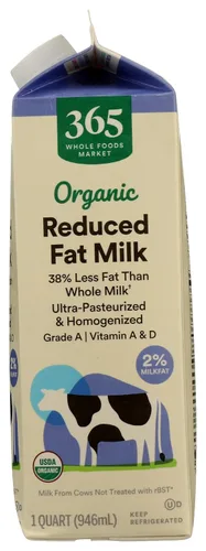Vista 5 de 365 by Whole Foods Market Leche orgánica reducida en grasa al 2%, 32 FZ