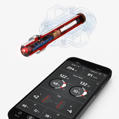 Vista 8 de Favero Assioma PRO MX-2, Medidor de potencia de ciclismo MTB, conectividad Bluetooth y ANT+ para computadoras de bicicleta, unidades GPS de ciclismo