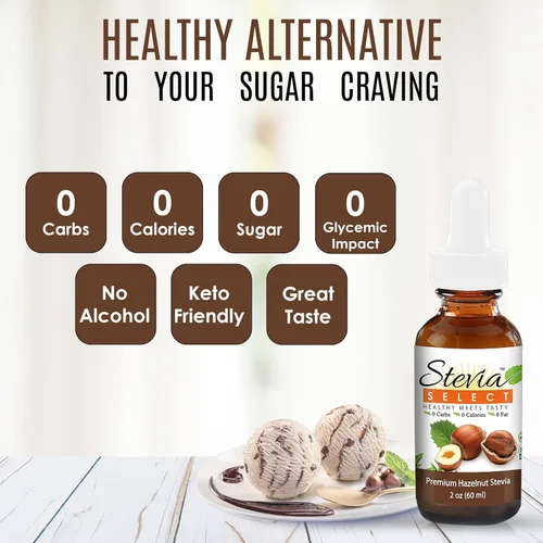 Vista 3 de Stevia Drops - Paquete de 3 sabores de Stevia Drops, avellana, vainilla e inglés Toffee Stevia Select Keto Coffee sin azúcar (3)