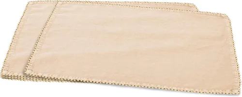 Vista 18 de SARO LIFESTYLE 15062.N20S Pomponin Collection - Servilletas de lino con pompones, juego de 4 unidades, 20 pulgadas, color natural